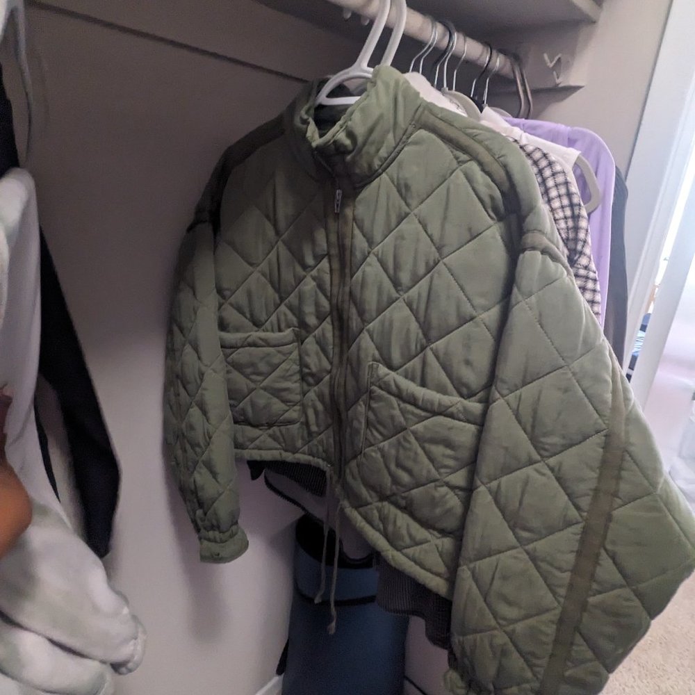 Green Oversized Comfy Quilt Coat - Nordstrom Rack